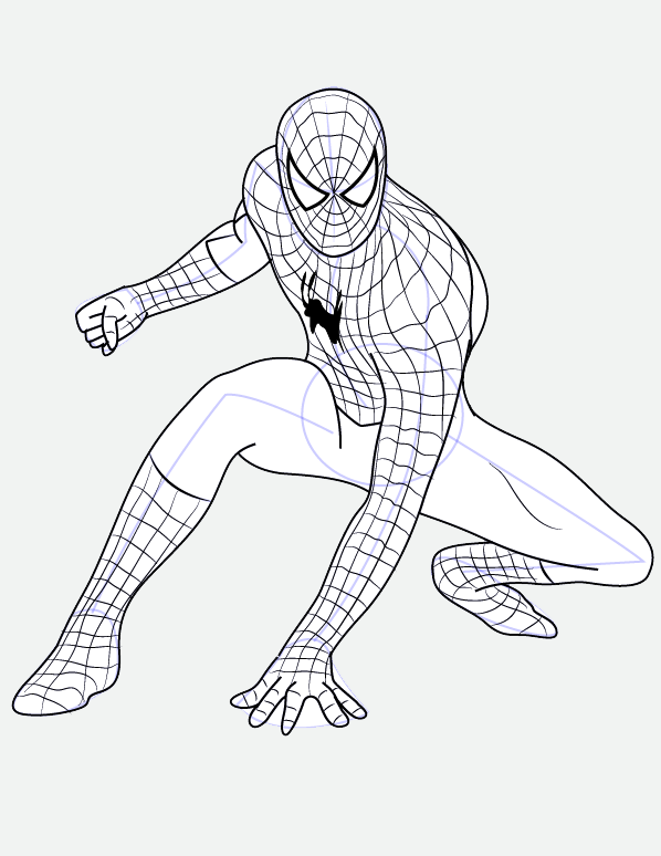 Vẽ Spider Man - Vẽ Hoạt Hình